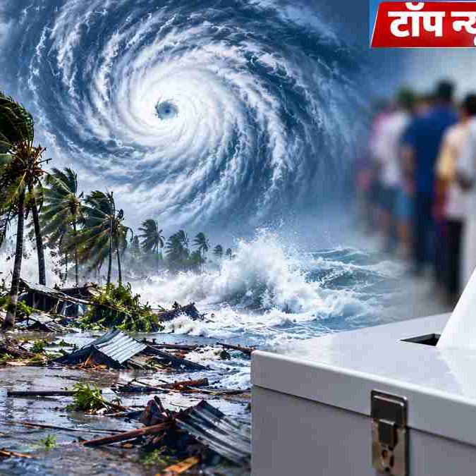आंध्र प्रदेश में चक्रवात अर्णब की तबाही, यूपी-बिहार में MLC चुनाव परिणाम